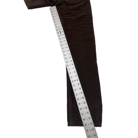 APC Corduroy Pants Mens 30 Brown Petit Standard Button Fly Straight Slim Fit - Picture 12 of 16